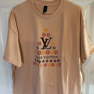 Gildan Heavyweight T-Shirt Peach Color Designer Graphic Tee Size XL